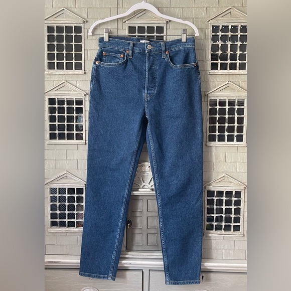 Re/Done - 1893WHRAC High Rise Ankle Crop Jeans